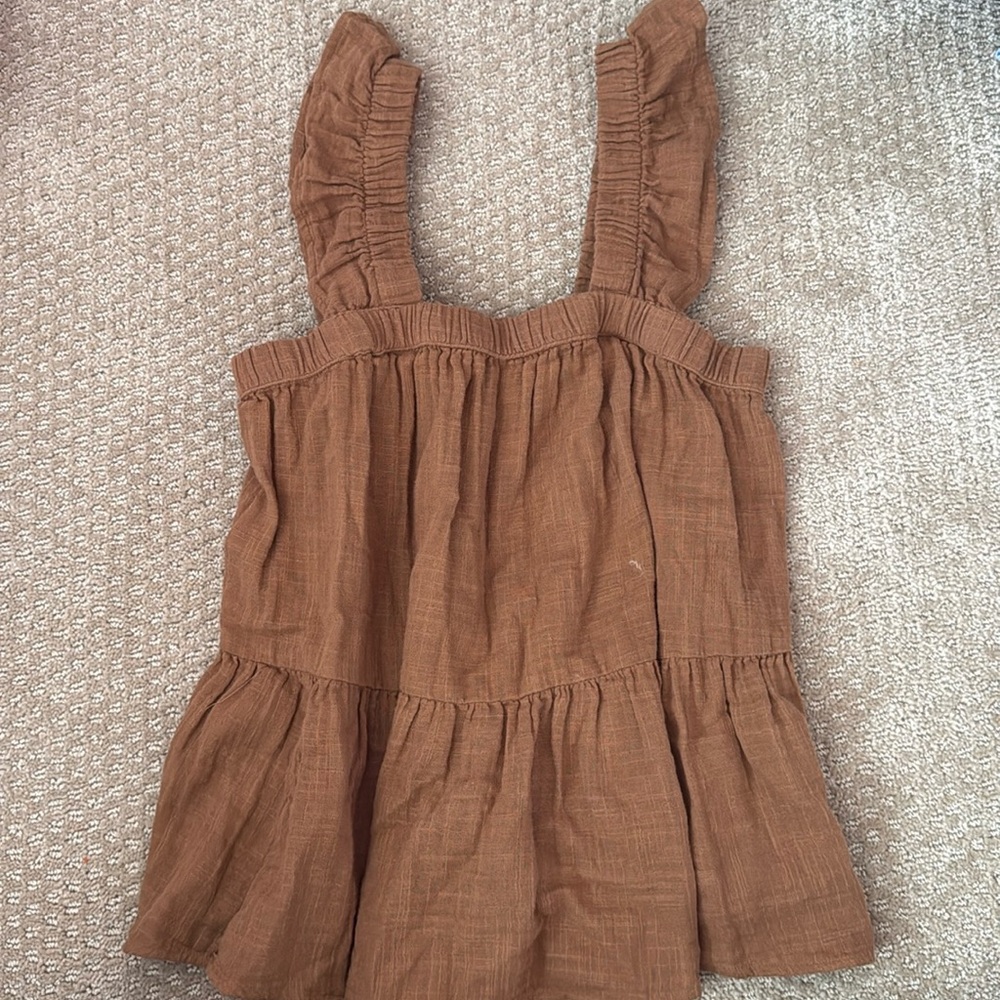 Brown tank top